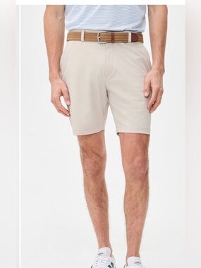 Redvanly Hanover Shorts Mens L Elastic Waist Performance Golf Chino 7.5”